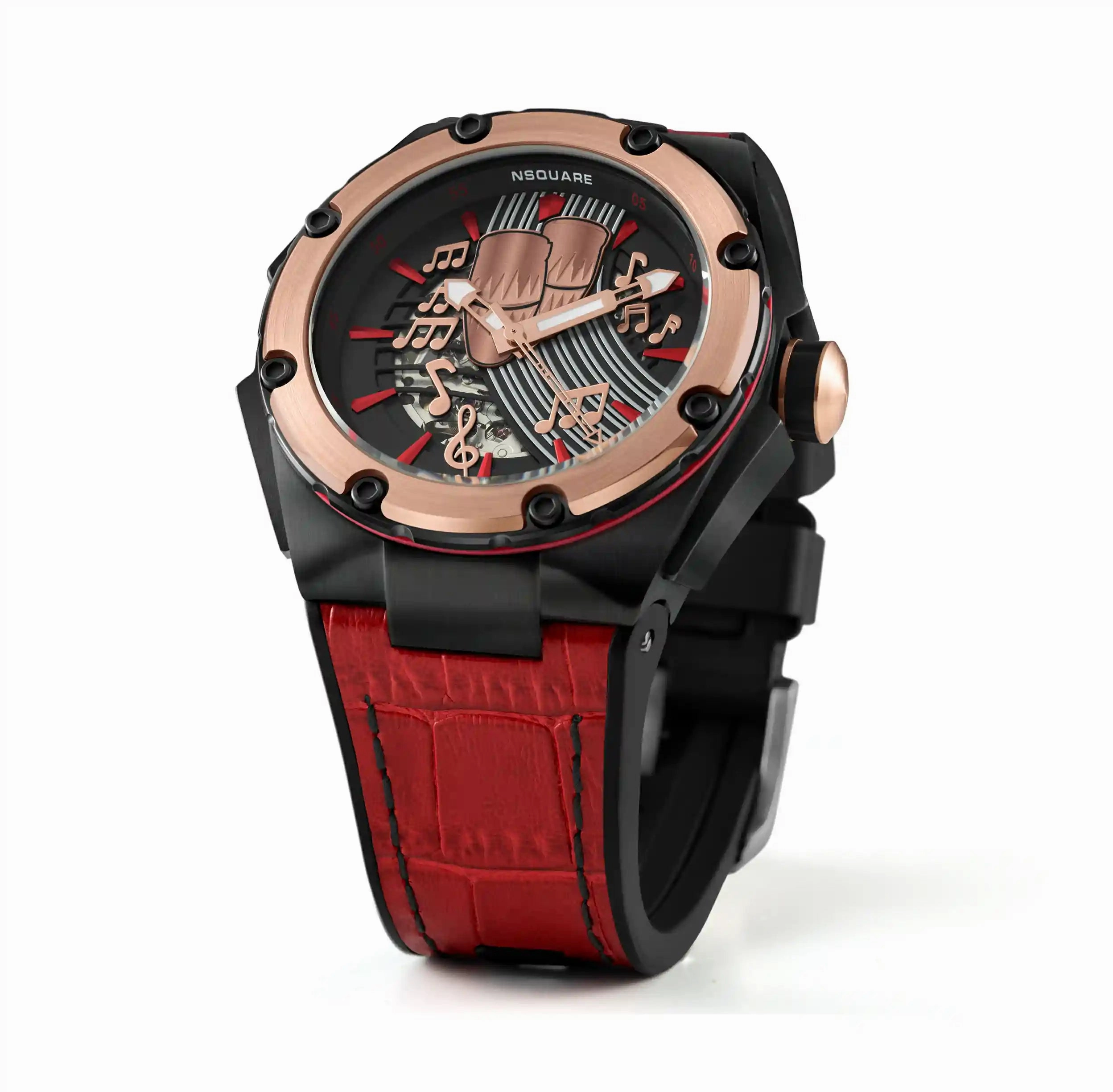 Chris Polanco Automatic Watch-46mm N23 red