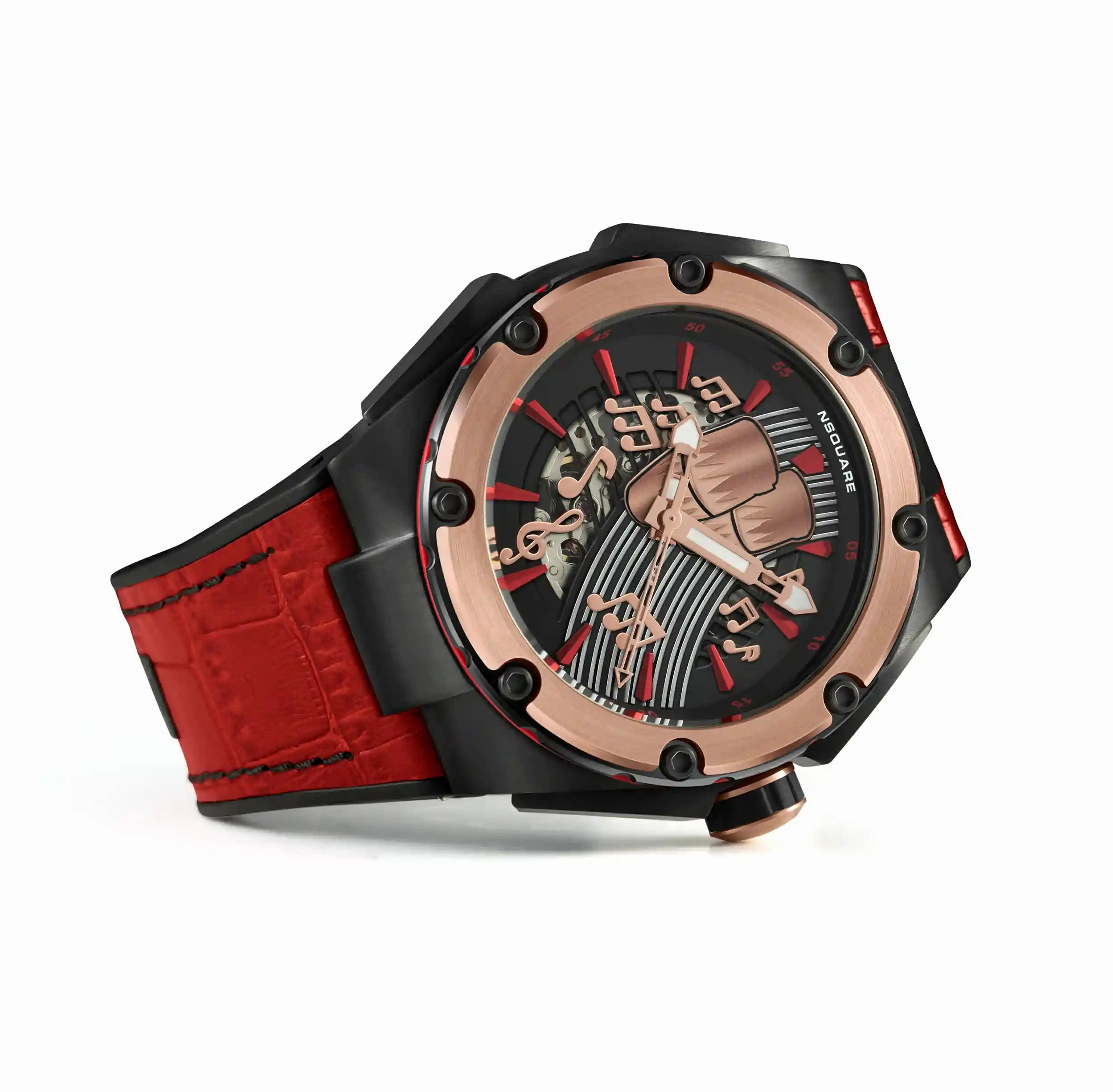 Chris Polanco Automatic Watch-46mm N23 red