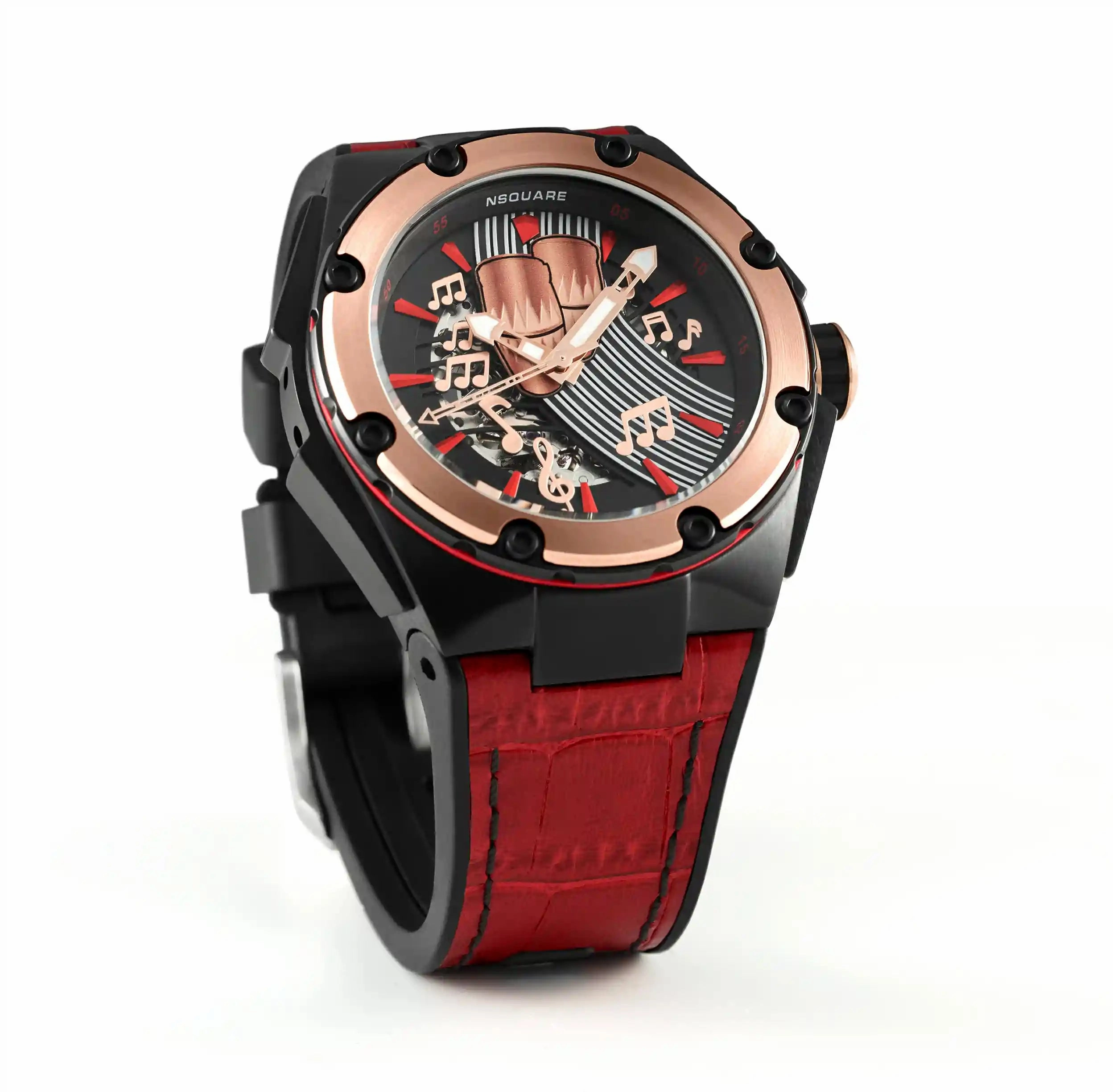 Chris Polanco Automatic Watch-46mm N23 red