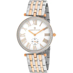 Christian Van Sant Women's Watch - Hush Quartz Mop Dial Two Tone Bracelet | CV0297