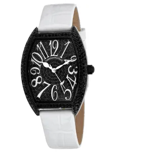 Christian Van Sant Women's Watch - Twinkle Quartz White Leather Strap | CV4823-WH