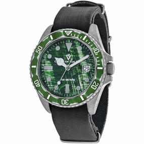 Christian Van Sant Men's Watch - Montego Vintage Green Dial Leather Strap | CV5202