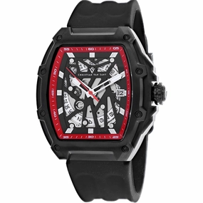 Christian Van Sant Men's Watch - Odyssey Automatic Black Rubber Strap | CV6197B