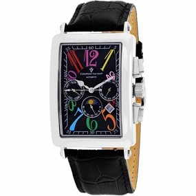 Christian Van Sant Men's Watch - Prodigy Automatic Black Dial Leather Strap | CV9132