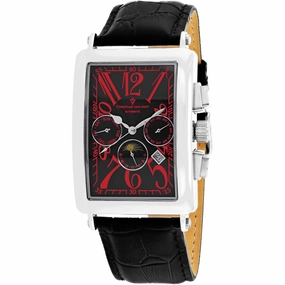 Christian Van Sant Men's Watch - Prodigy Automatic Black Dial Leather Strap | CV9134