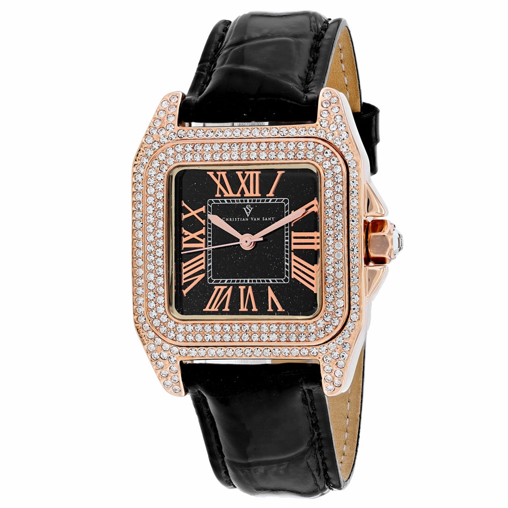 Christian Van Sant Women's Black dial Watch