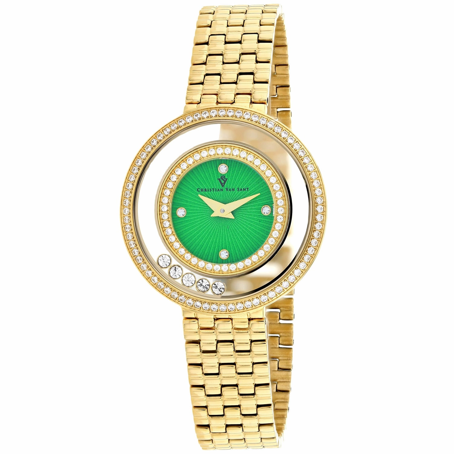 Christian Van Sant Women's Green dial Watch