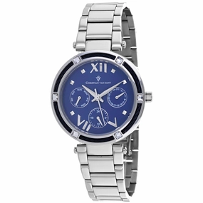 Christian Van Sant Women's Sienna Blue Dial Watch