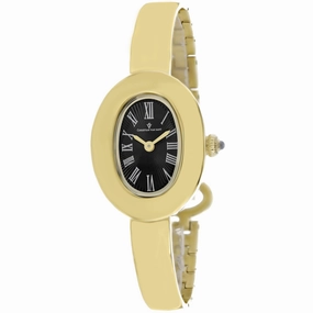 Christian Van Sant Women's Watch - Anora Black Dial Yellow Gold Bracelet | CV4335