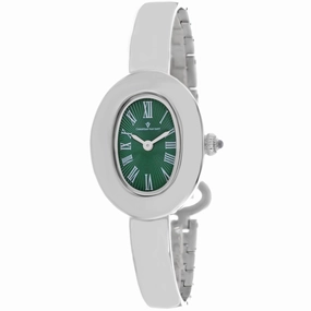 Christian Van Sant Women's Watch - Anora Quartz Green Dial Silver Bracelet | CV4332