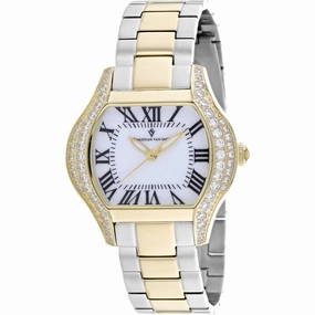 Christian Van Sant Women's Watch - Bianca Quartz White Dial Two Tone Steel | CV1834