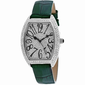 Christian Van Sant Women's Watch - Elegant Quartz White Dial Leather Strap | CV4821G