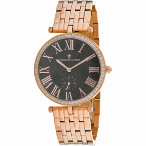 Christian Van Sant Women's Watch - Hush Quartz Mop Dial Rose Gold Bracelet | CV0294