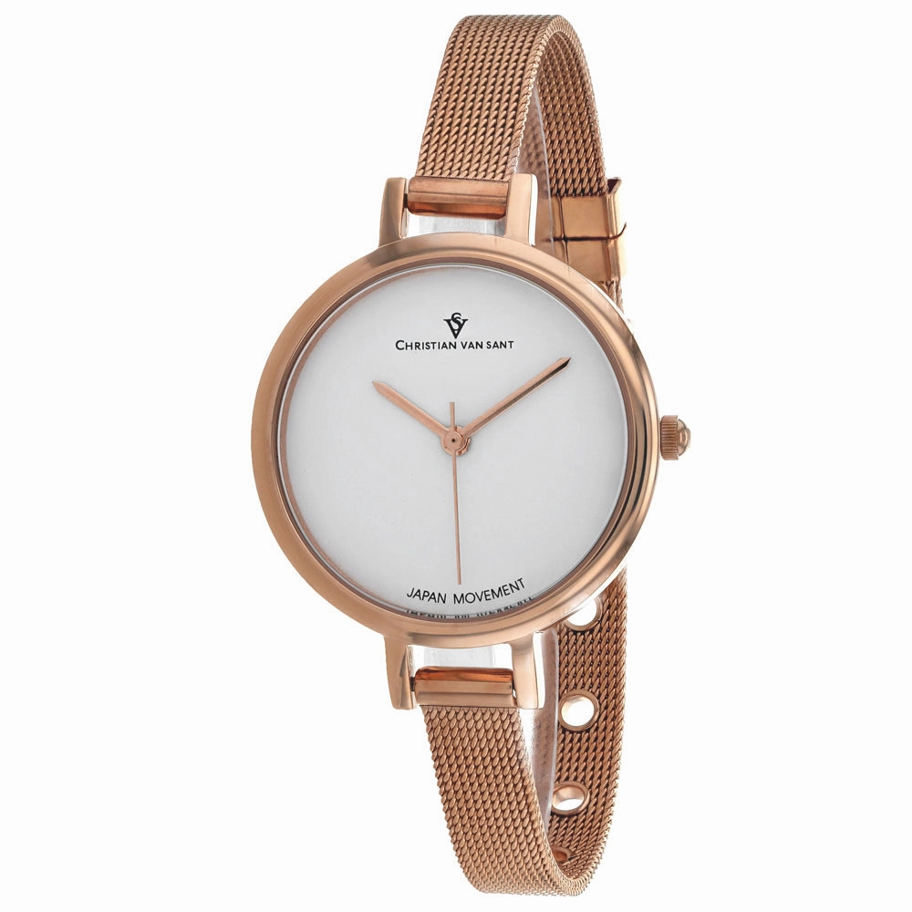 Christian Van Sant Women's White dial Watch