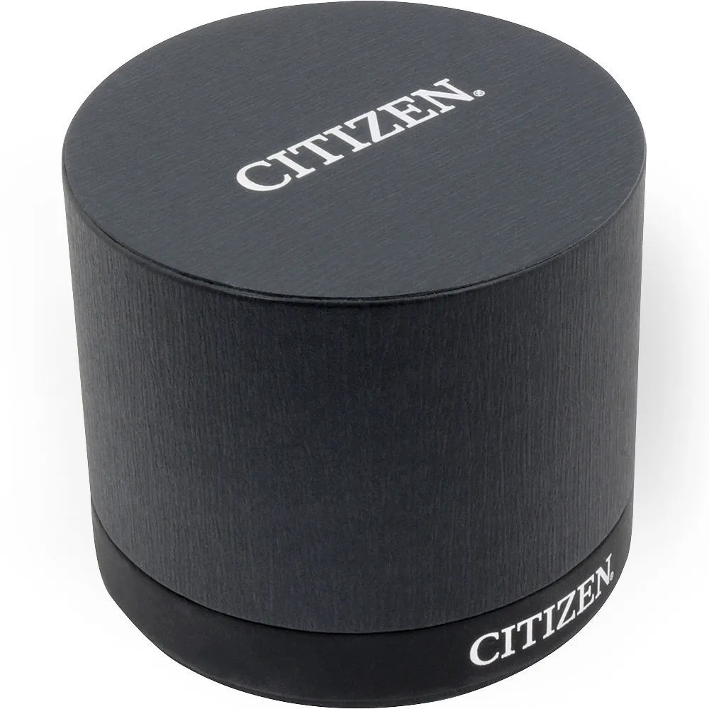 Citizen Cto Black Dial Brown Leather Mens Watch