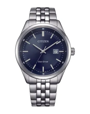 Citizen Eco-Drive Blue Dial Stainless Steel Watch BM7560-59L