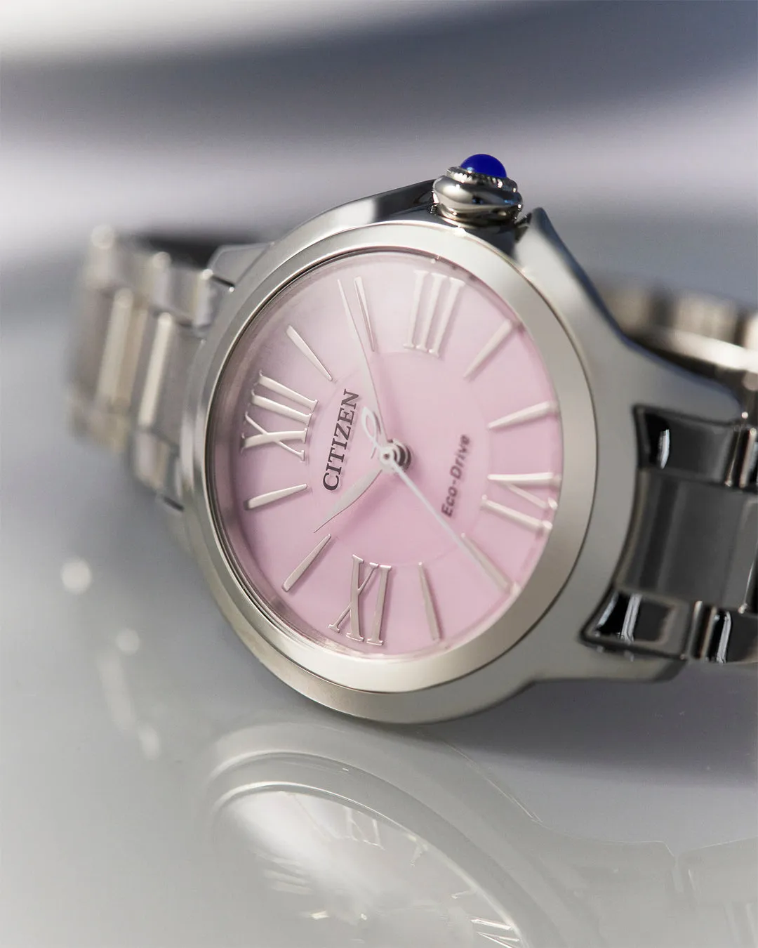 Citizen Eco-Drive L Ceci Steel Pink Dial Watch EM1160-58X