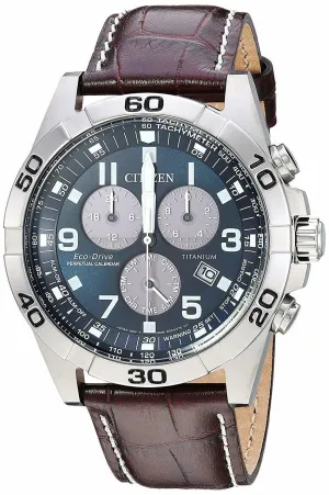 Citizen Men Bl5551-06L Year-Round Chronograph Solar Powered Brown Watch