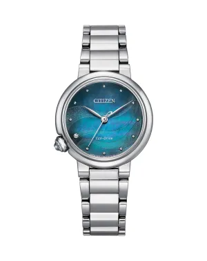Citizen Women's Mother Of Pearl Blue Dress Watch EM0910-80N