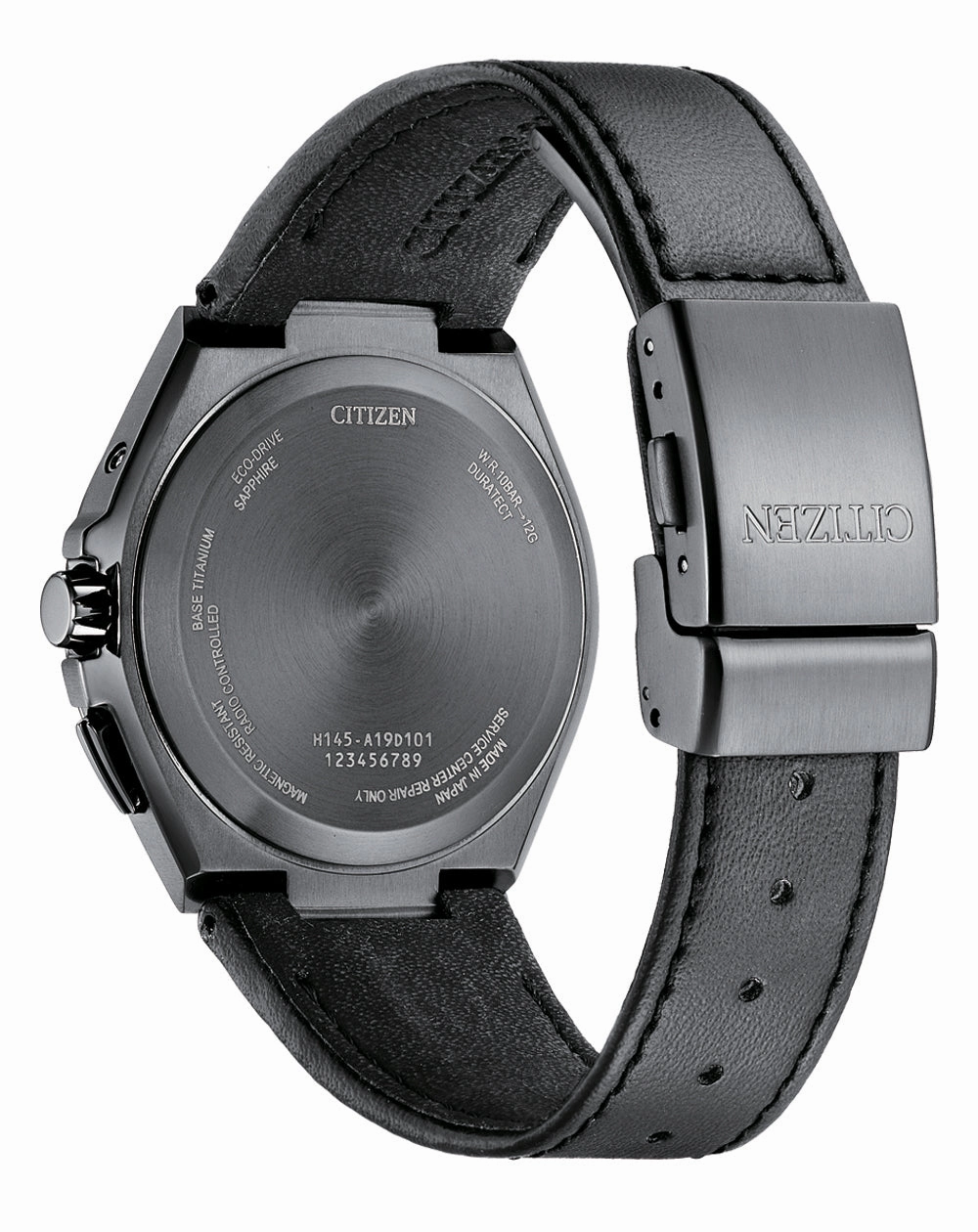Citizen Attesa Radio Controlled Eco-Drive Black Leather Strap Watch CB0215-18L