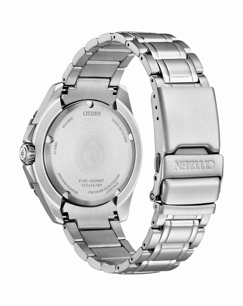 Citizen Eco-Dive Green Dial Stainless Steel Watch BN0199-53X