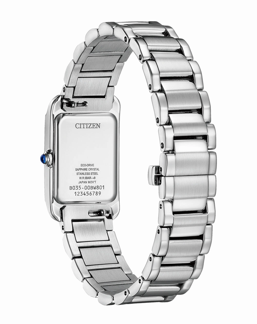 Citizen Eco-Drive L White Dial Stainless Steel Watch EW5620-55A