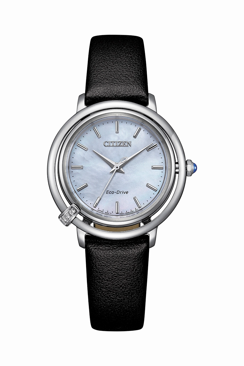 Citizen Eco-Drive Stainless Steel Mother of Pearl Dial Watch EM1090-60D