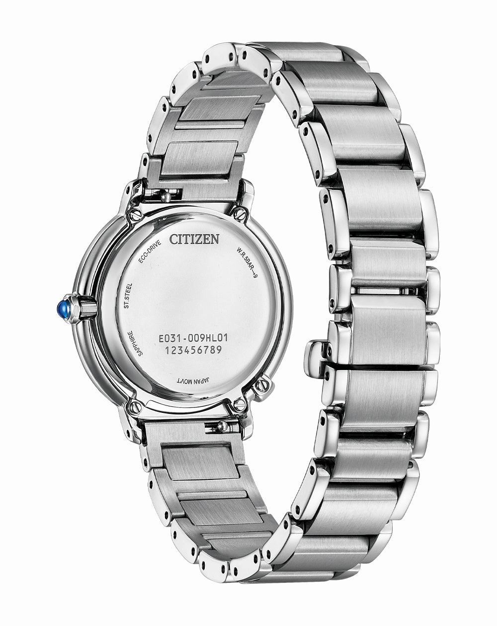 Citizen Eco-Drive Stainless Steel Mother of Pearl Dial Watch EM1090-60D