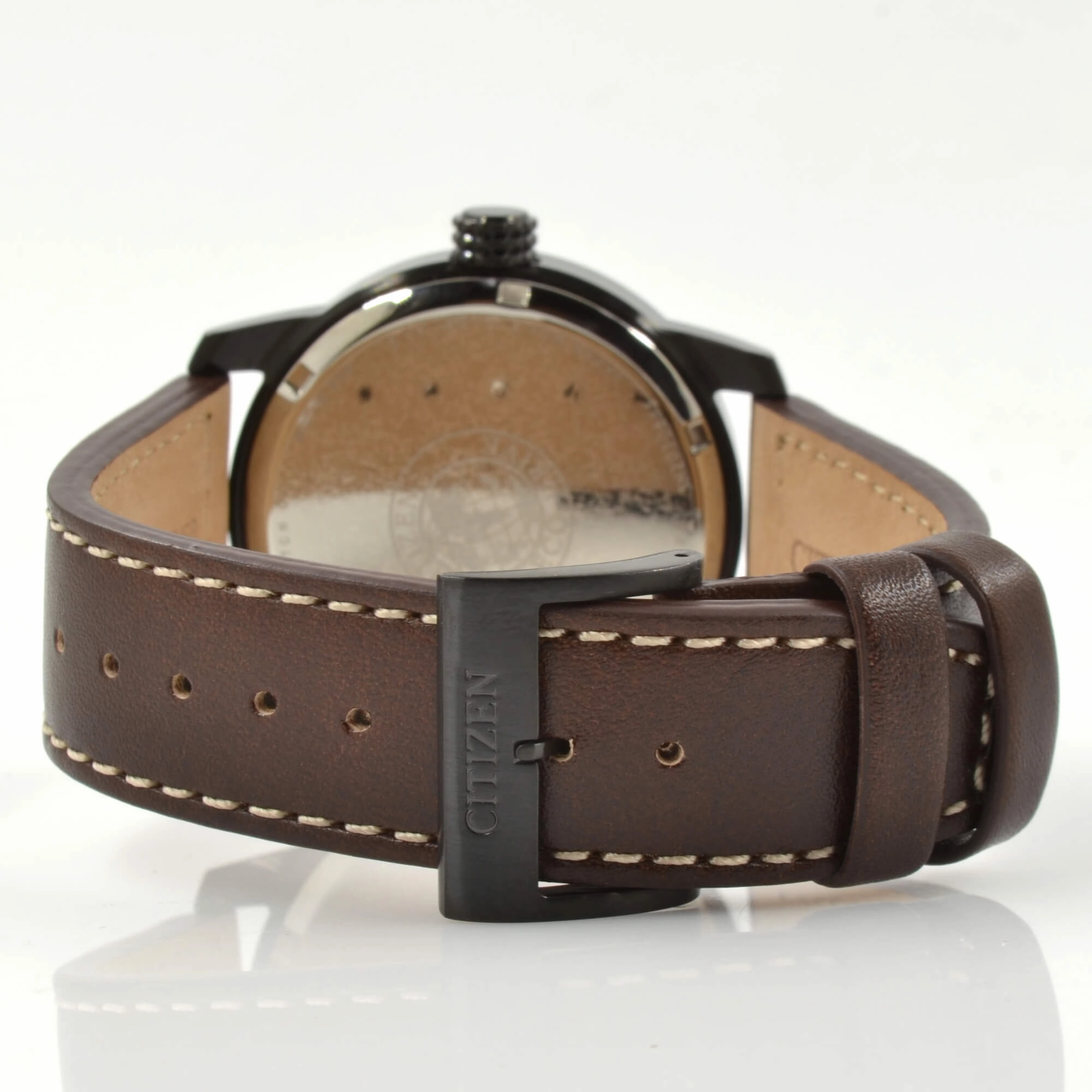 Citizen Men's Eco-Drive Watch - Chandler Dark Blue Dial Leather Strap | BM8478-01L
