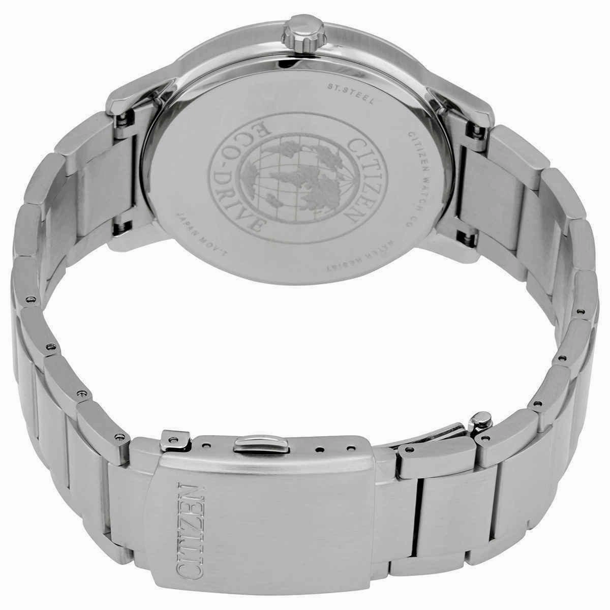 Citizen Men's Eco-Drive Watch - Corso Black Dial Silver Steel Bracelet | BM6757-84H