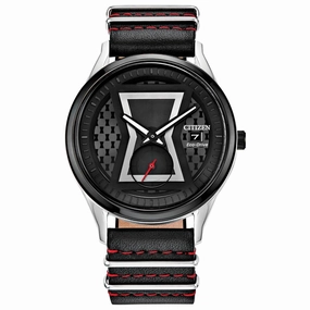 Citizen Men's Eco-Drive Watch - Marvel Black Widow Black Dial Strap | BV1138-01W