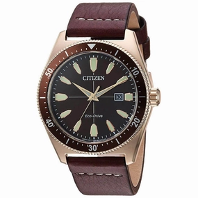 Citizen Men's Strap Watch - Brycen Brown Dial Brown Leather | AW1593-06X
