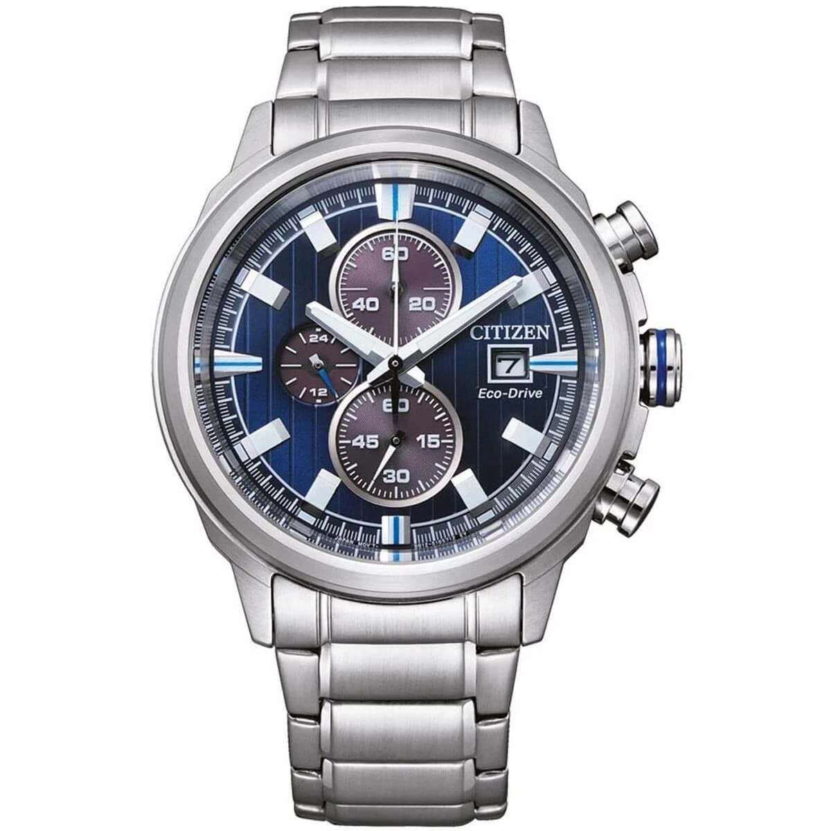 Citizen Men's Watch - Chronograph Stainless Steel Case Blue/Grey Dial | CA0731-82L