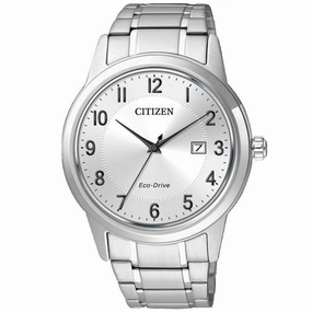 Citizen Men's Watch - Eco-Drive White Dial Stainless Steel Bracelet | AW1231-58B