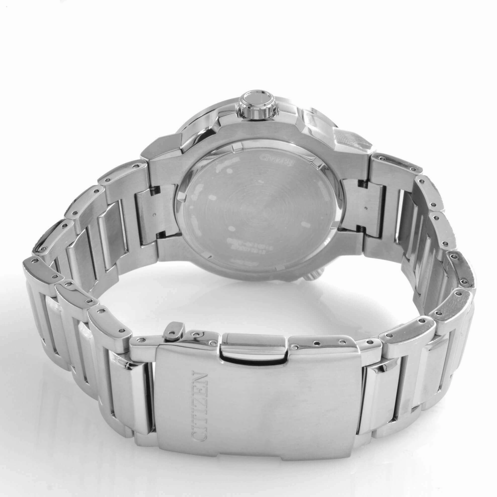 Citizen Men's Watch - Endeavor Eco-Drive Black Dial Silver Steel Bracelet | BJ7140-53E