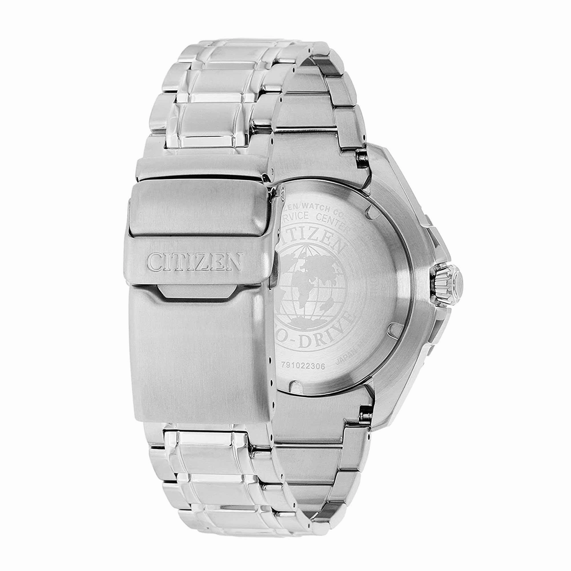 Citizen Men's Watch - Promaster Eco-Drive Blue Dial Silver Steel Bracelet | BN0191-80L