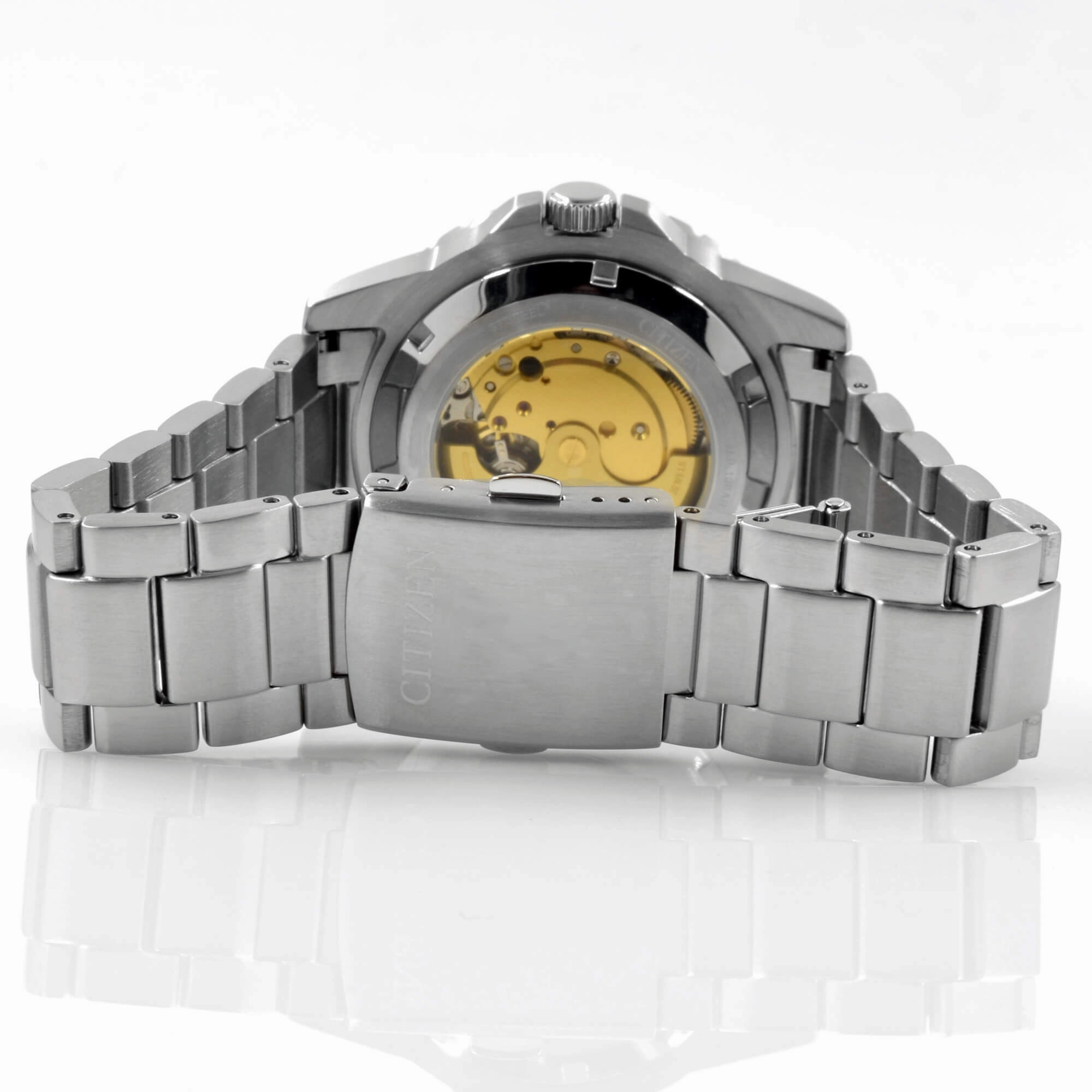 Citizen Men's Watch - Urban Mechanical Yellow Dial Silver Tone Bracelet | NJ0170-83Z