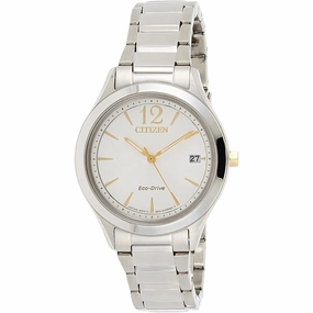 Citizen Women's Watch - Power Reserve White Dial Silver Steel Bracelet | FE6124-85A