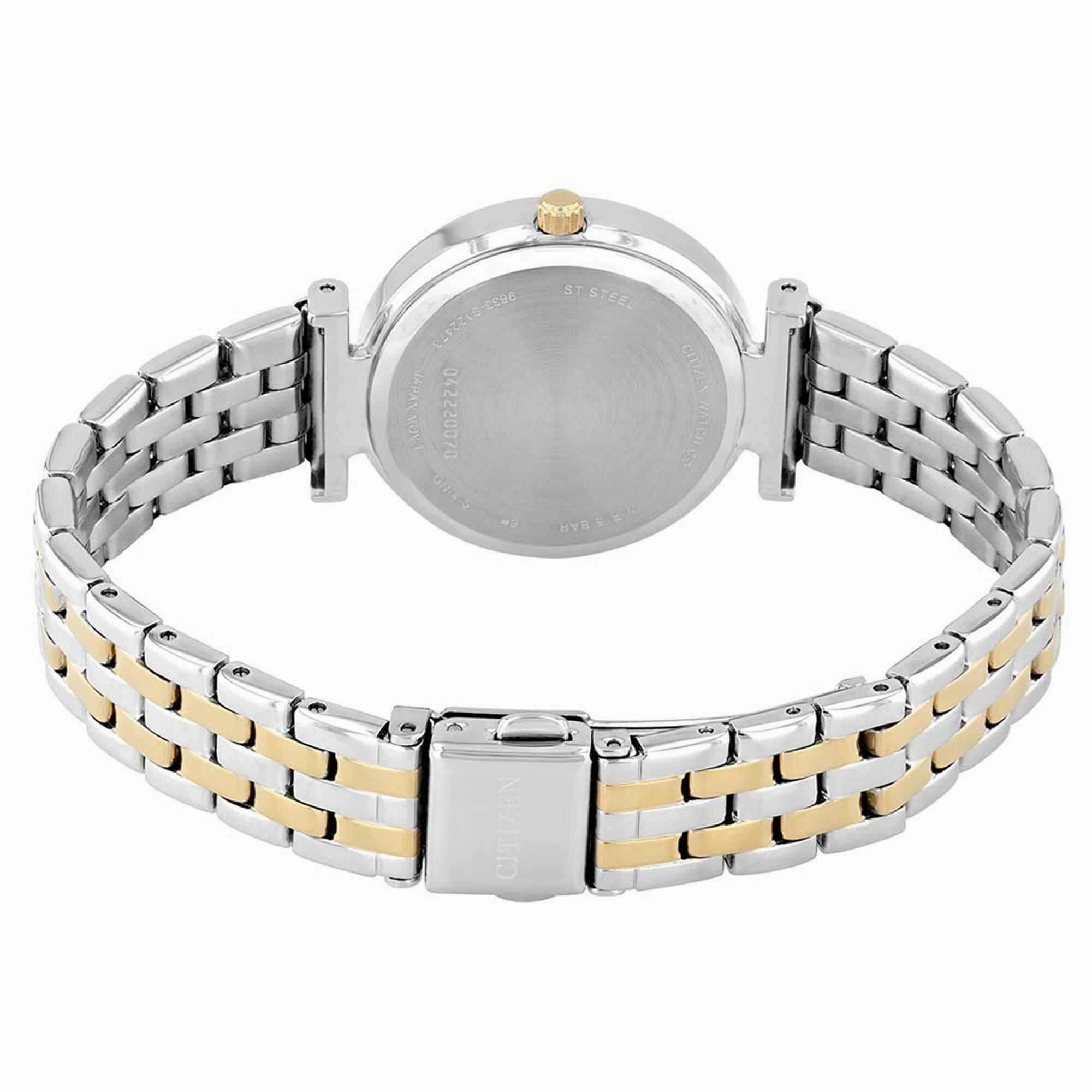 Citizen Women's Watch - Quartz Mother of Pearl Dial Two Tone Bracelet | ER0214-54D