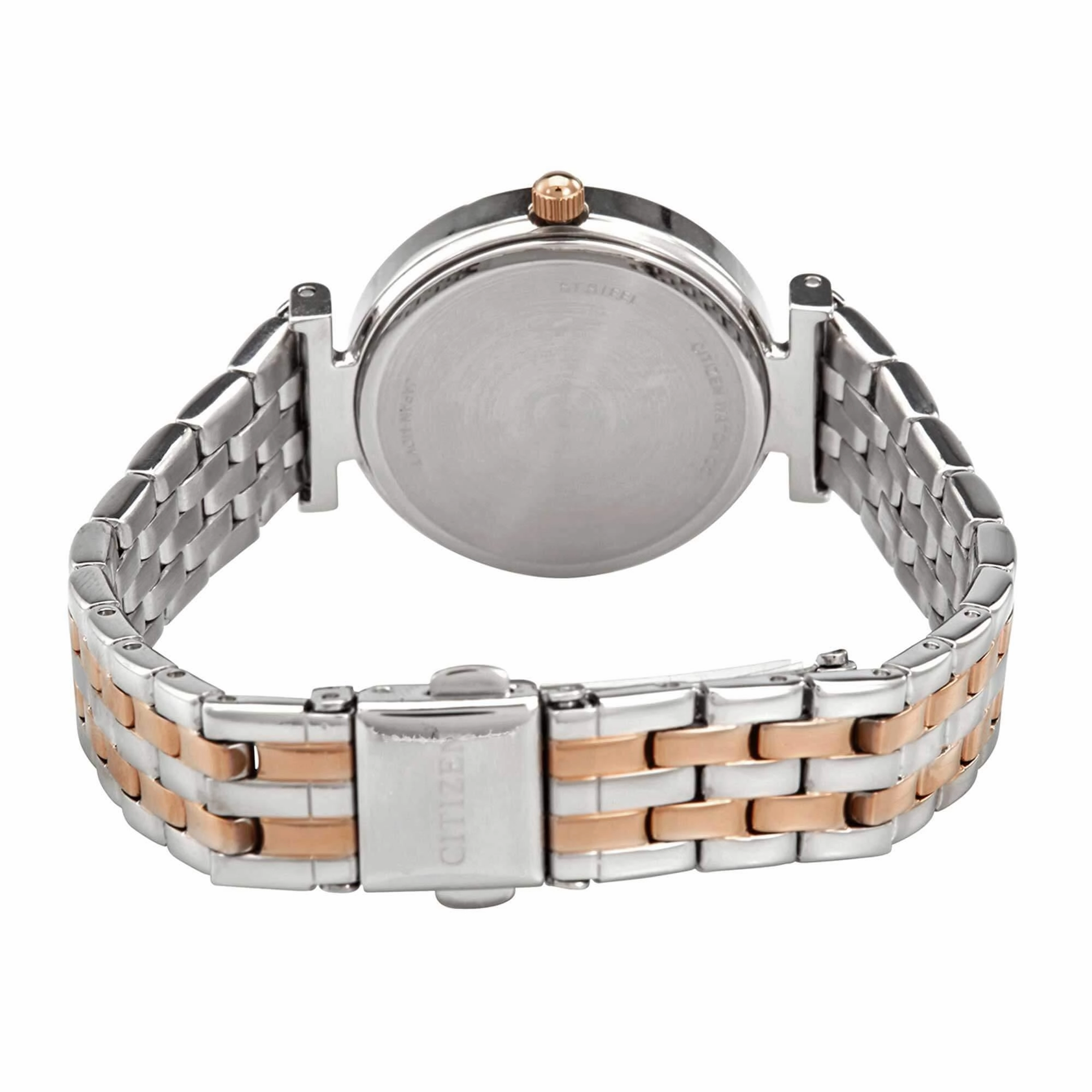 Citizen Women's Watch - Quartz Silver and Rose Stainless Steel Bracelet | ER0216-59D