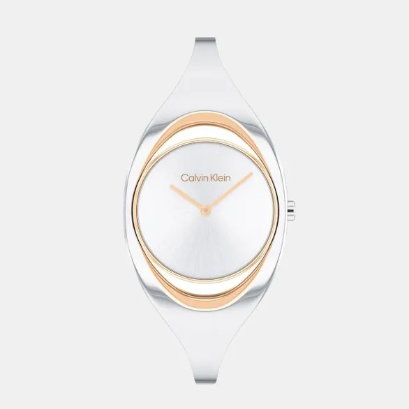 Ck Elation Women's Silver Analog Stainless Steel Watch 25200424