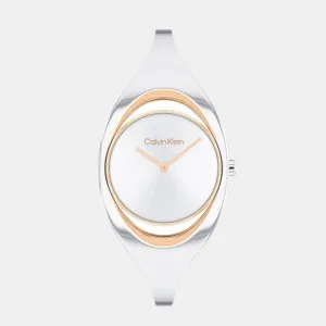 Ck Elation Women's Silver Analog Stainless Steel Watch 25200424