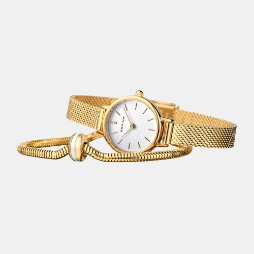 Classic Women's White Stainless Steel Watch 11022-334