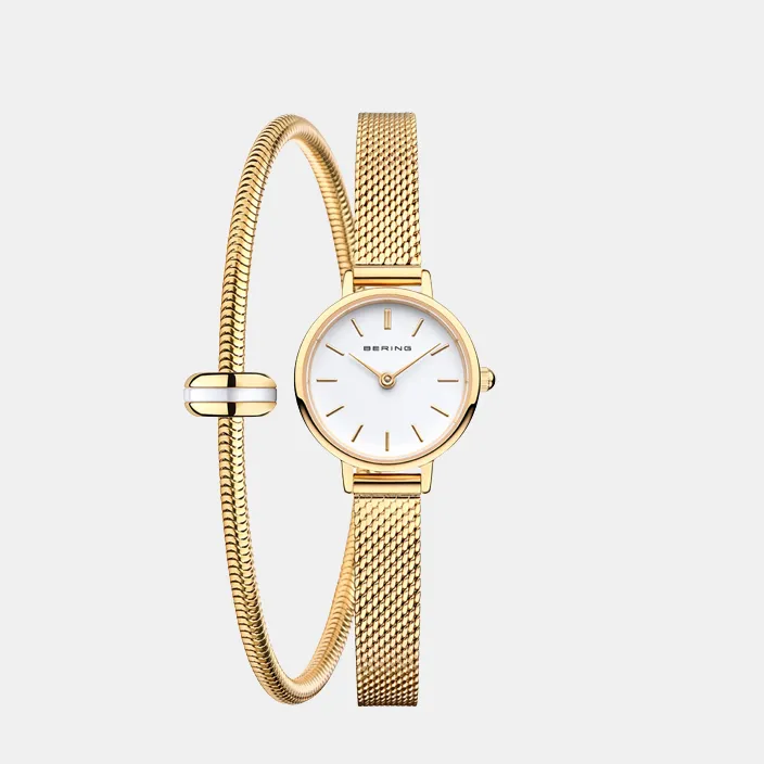 Classic Women's White Stainless Steel Watch 11022-334