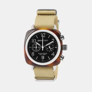 Clubmaster Classic Women Quartz Black Dial Chronograph Nato Watch 13140.SA.T.1.NK