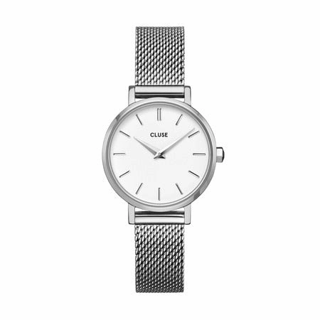 CLUSE Boho Chic Petite Mesh Silver Watch CW0101211007