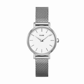 CLUSE Boho Chic Petite Mesh Silver Watch CW0101211007