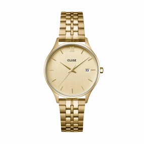 CLUSE Minuit Date Full Gold Link Watch CW14301