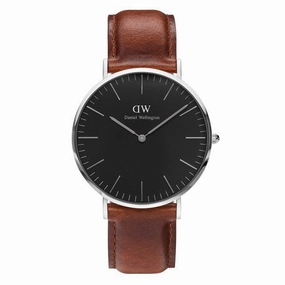 Daniel Wellington - Classic Black ST Mawes 40mm Argento orologio uomo