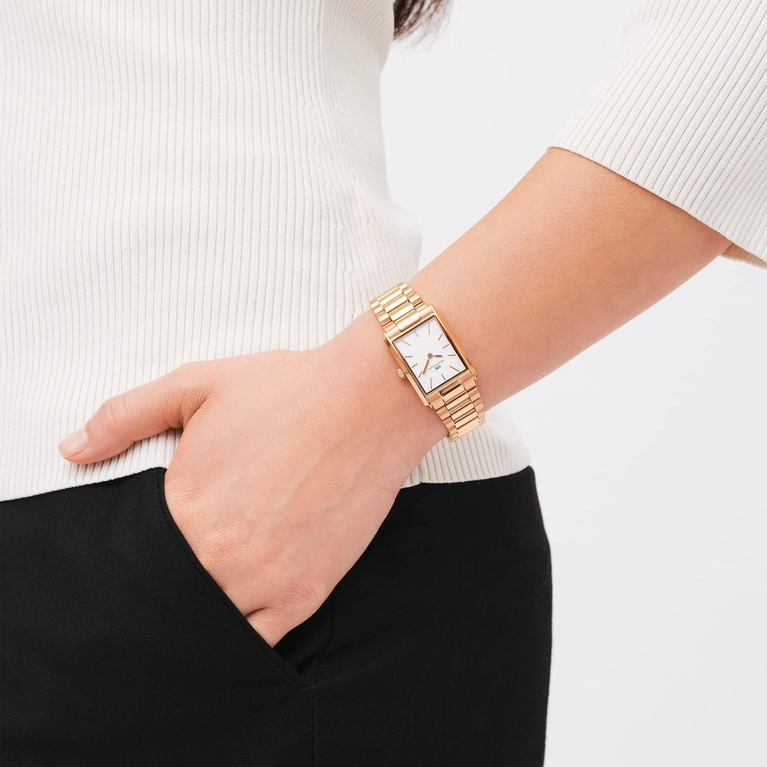 Daniel Wellington Bound 3-Link Rose Gold Watch DW00100702